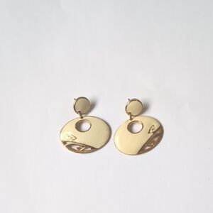 Gold‎ Minimalist Geometric Earrings